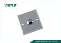 Interruptor de salida de aluminio impermeable del botón 86 * 86 * 20m m para el lanzamiento de la puerta