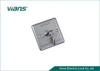 Botón de la salida de la puerta de la aleación de aluminio/interruptor de salida durables del botón con llave de la emergencia