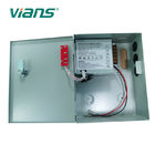 fuente de alimentación del CCTV de la transferencia de la fuente de alimentación del acceso de la puerta de la caja 60W 12V DC del metal 5A