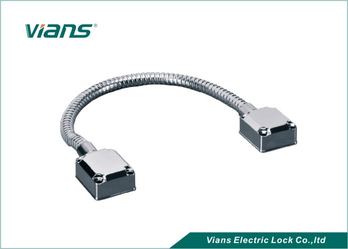 Electric Power flexible transfiere el acero inoxidable del cable de lazo de la puerta con el extremo del metal