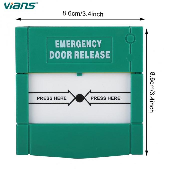 Interruptor de acceso del control del interruptor del botón de lanzamiento de la puerta de la FCC ROHS de la emergencia 1