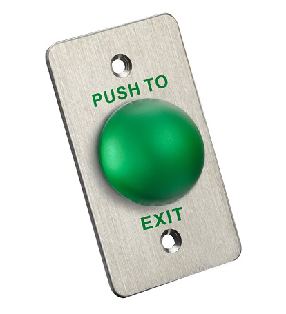 El rectángulo formó el interruptor modificado para requisitos particulares botón verde del empuje de la salida de la puerta IP50 1