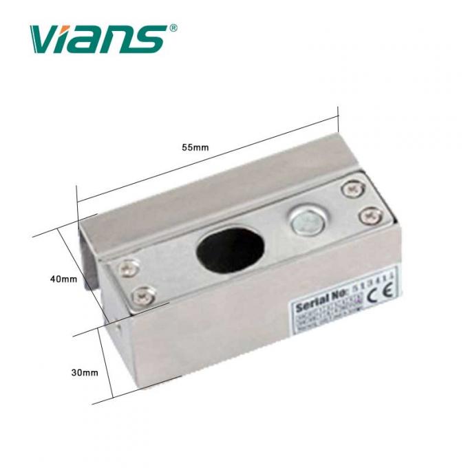 Pequeño L tipo cerradura del perno acorcheta el vidrio Frameless de aluminio 1